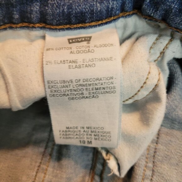 Levi's Jeans Size 10 Mid Rise Skinny Medium Light Wash Stretch Denim Western - Picture 4 of 9